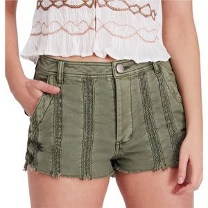 FREE PEOPLE | Great Expectations Lace Cutout Shorts